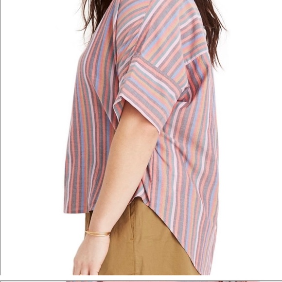 Madewell Multicolor Courier Button-back Shirt - Picture 6 of 8